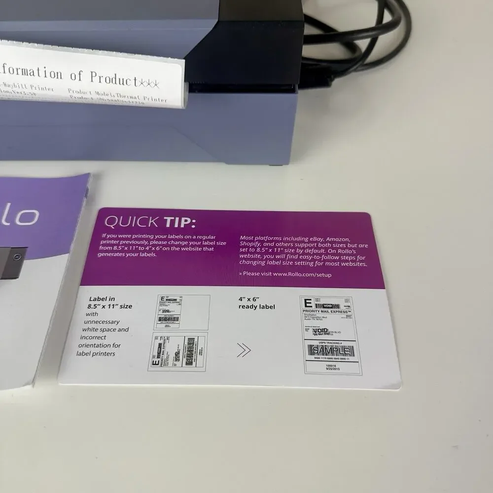 Authentic Rollo Label Printer – Commercial Grade Direct Thermal High Speed - Picture 4 of 7